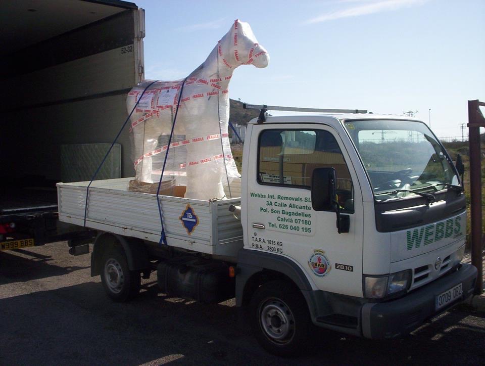 Removal vehicles to Ibiza